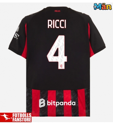 AC Milan Samuele Ricci #4 Hemmatröja 2025-26 Kortärmad
